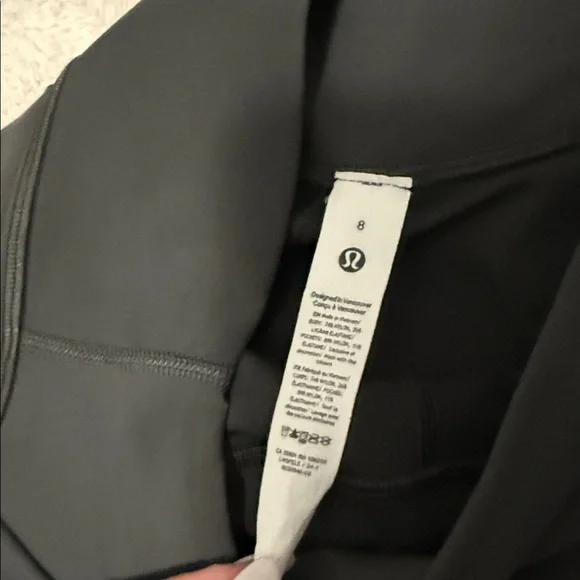 dark gray lululemon size 8 high rise - Picture 4 of 6